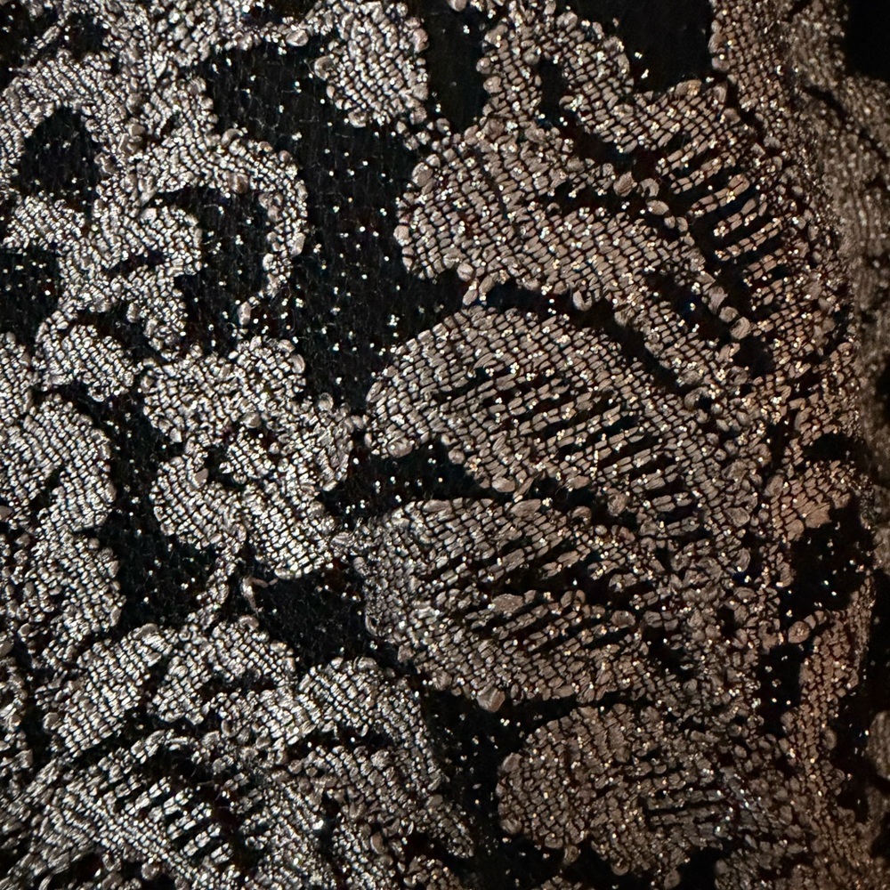 NWT Special Occasion Dress Black and Taupe Lace. Size 12 - Picture 4 of 6